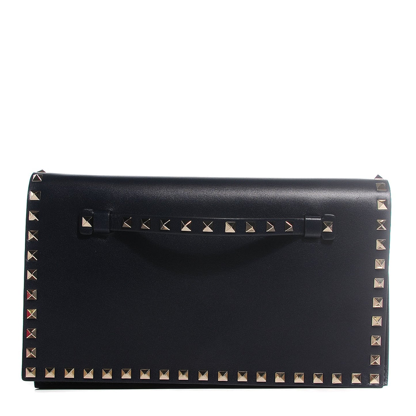 Nappa Rockstud Wristlet Clutch Marine