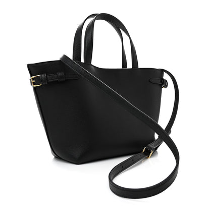 Celine Grained Calfskin Triomphe Mini Cabas Anais Black 3 of 11