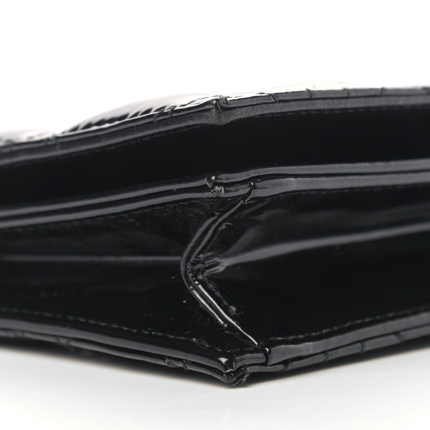 Christian Dior Patent Cannage Lady Dior Convertible Clutch Black 6 of 10