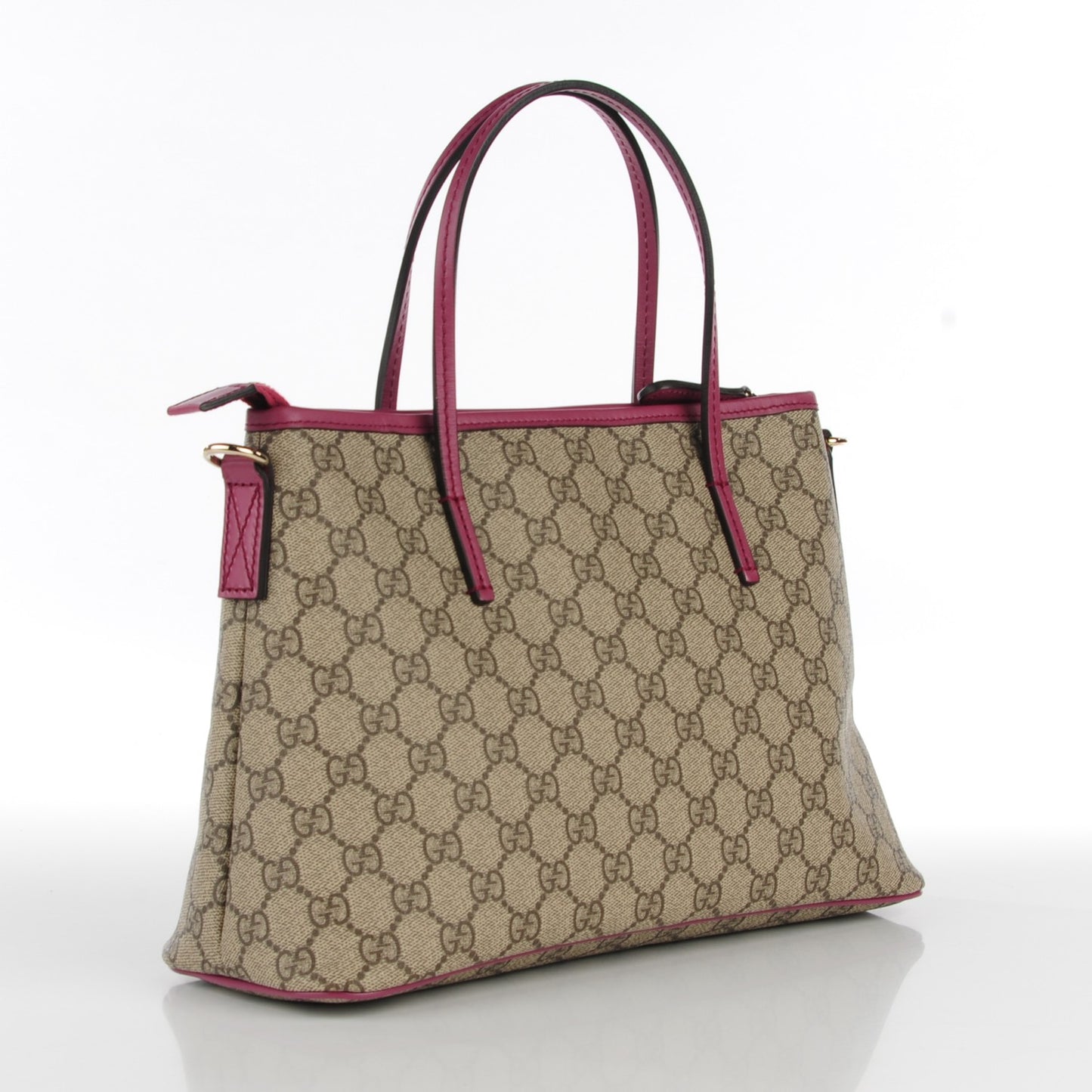 GG Supreme Monogram Small Zippered Tote Beige New Rosette