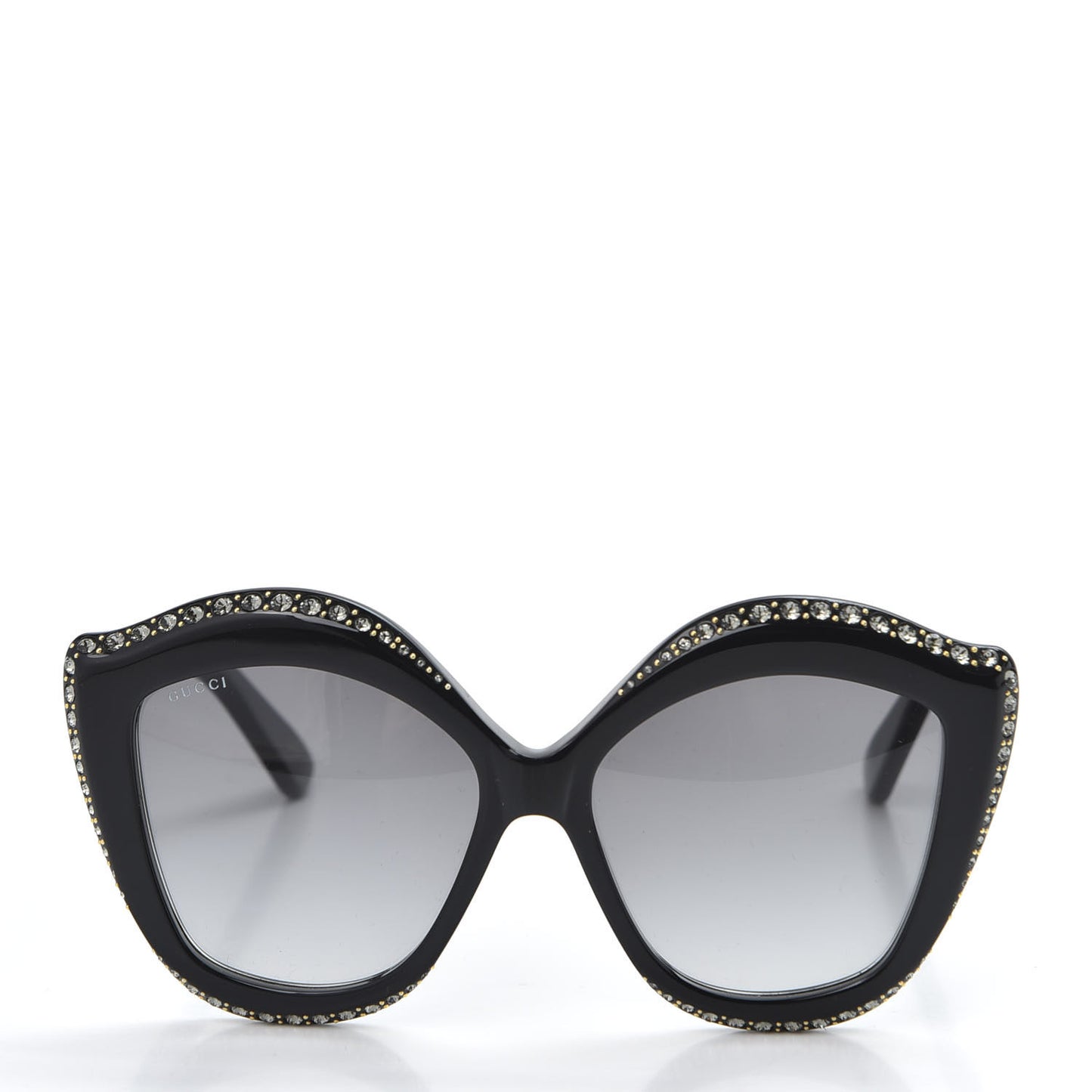 Crystal Cat Eye GG0118S Sunglasses Black