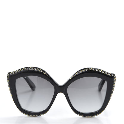 Gucci Crystal Cat Eye GG0118S Sunglasses Black 2 of 8