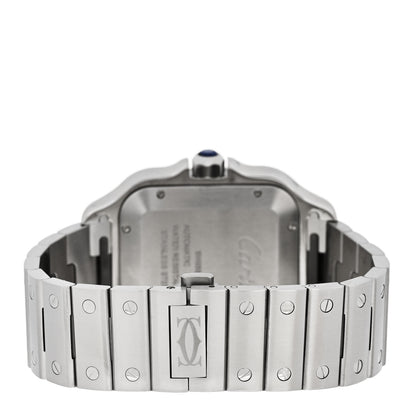 Cartier Stainless Steel 39.8mm Santos De Cartier Automatic Watch Grey 3 of 5