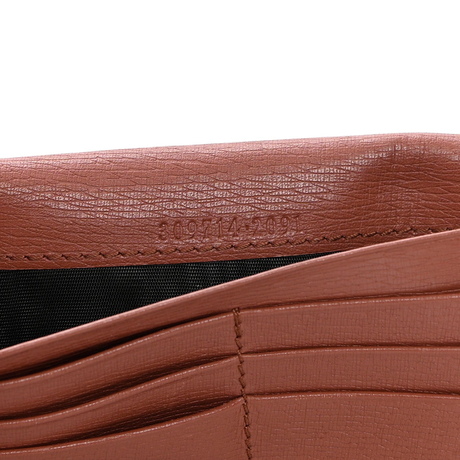 Gucci Calfskin GG Continental Wallet Brown 7 of 9