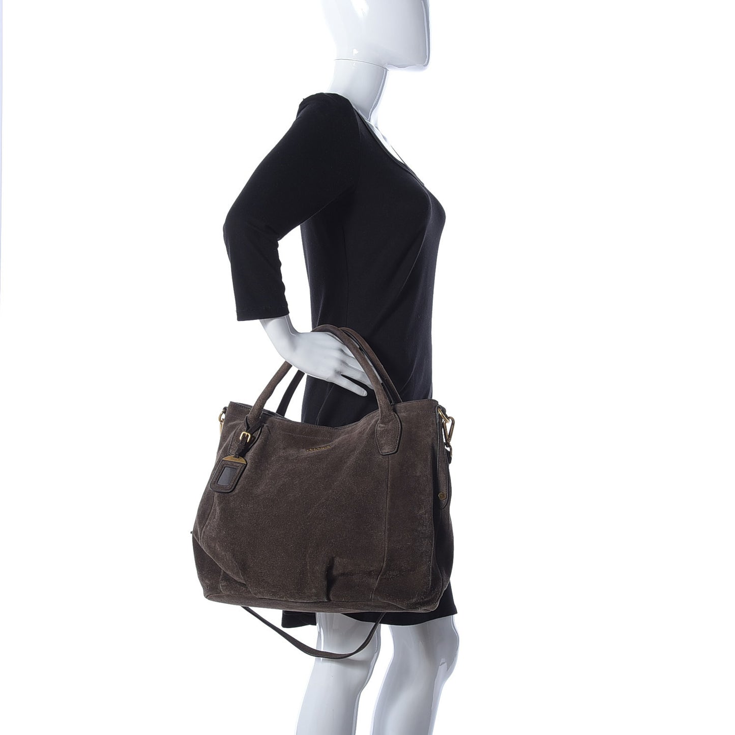 Suede Scamosciato Tote Grafite