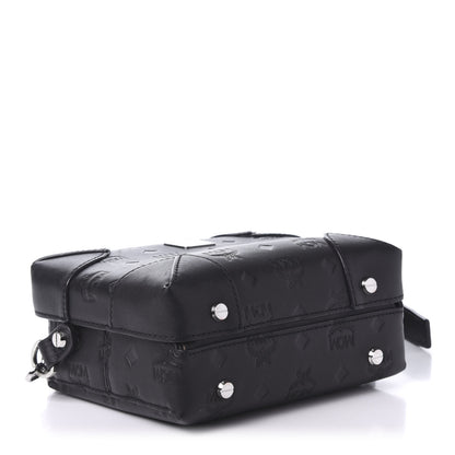 MCM Calfskin Ottomar Monogram Small Berlin Crossbody Black 4 of 9