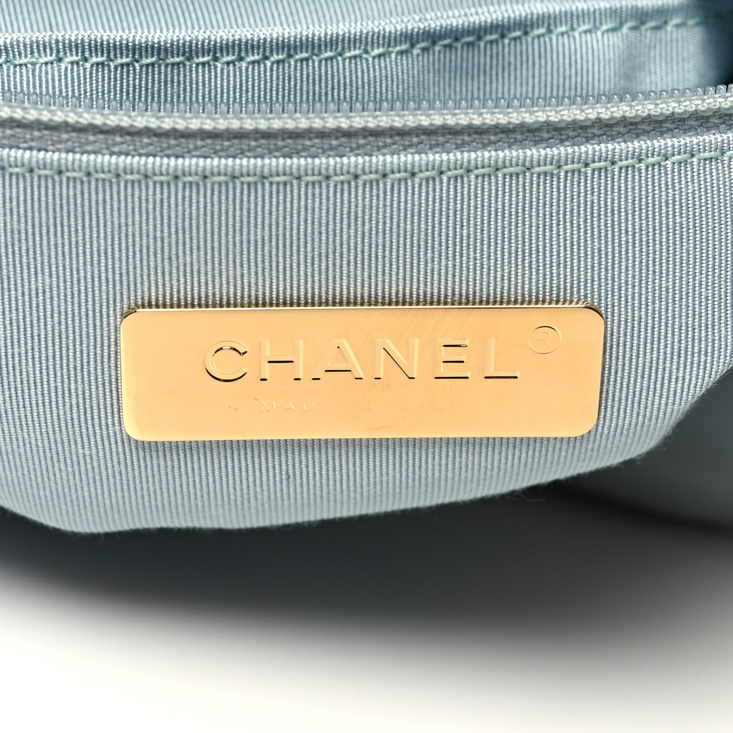 Lambskin Quilted Medium Chanel 19 Flap Light Blue