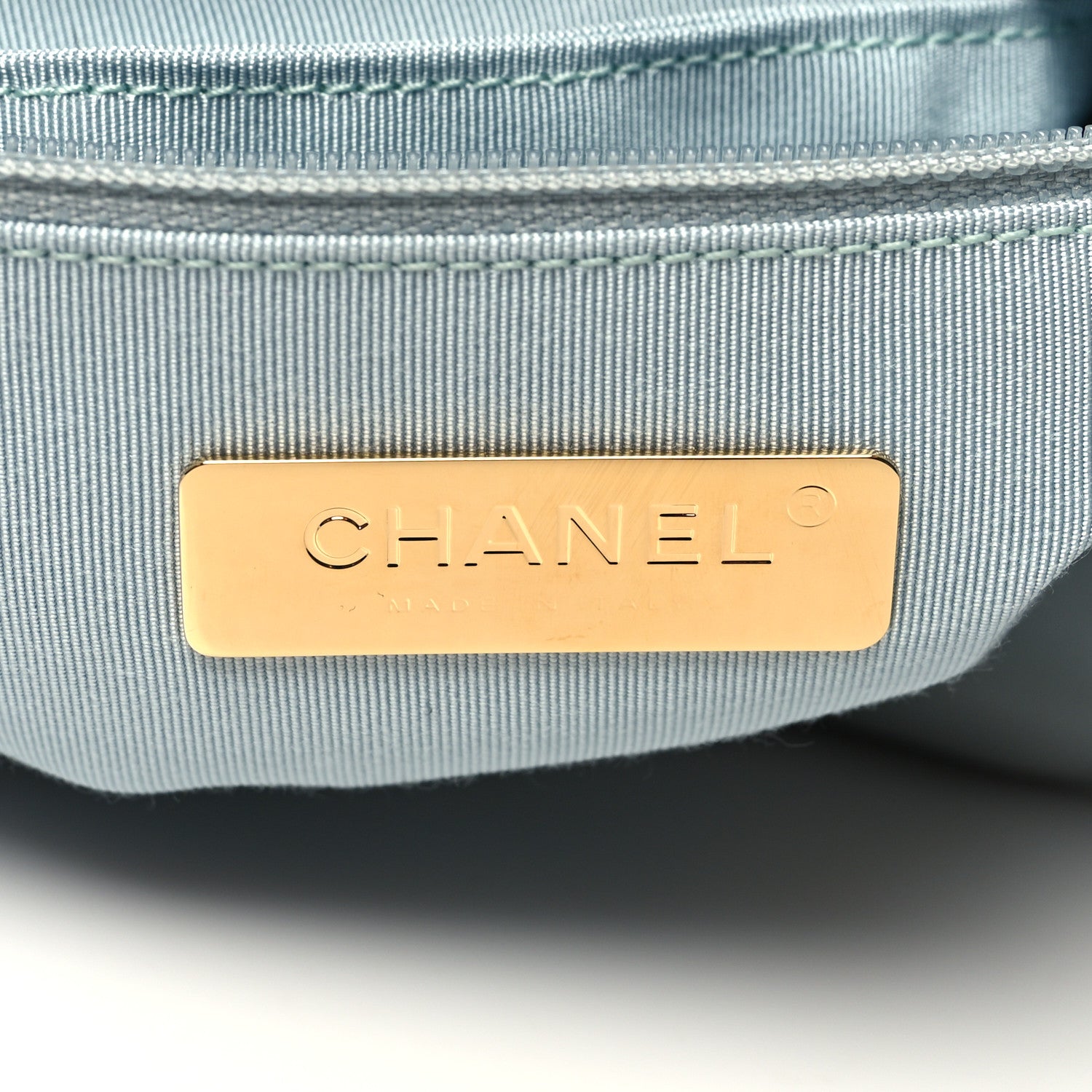 Chanel Lambskin Quilted Medium Chanel 19 Flap Light Blue 6 of 11