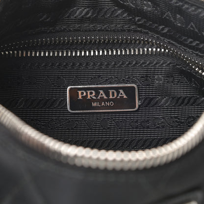 Prada Nylon Tessuto Impuntu Quilted Crossbody Bag Black 6 of 11