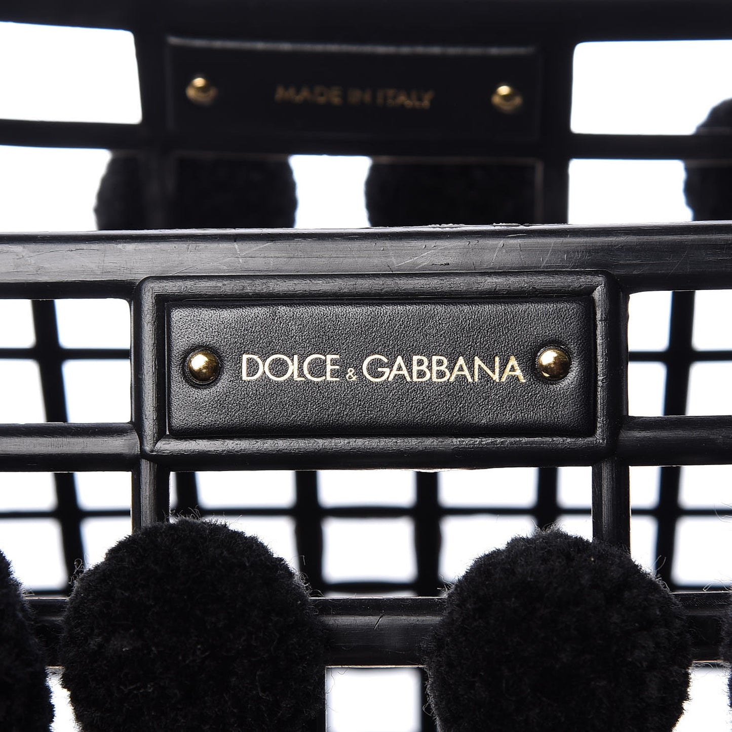 PVC Cage Market Tote Black