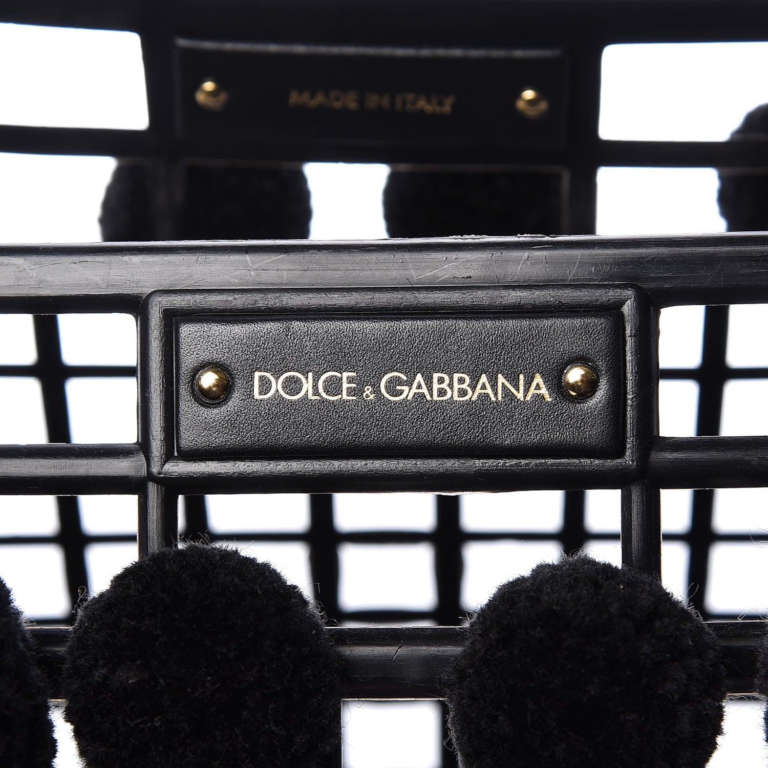 Dolce & Gabbana PVC Cage Market Tote Black 6 of 9