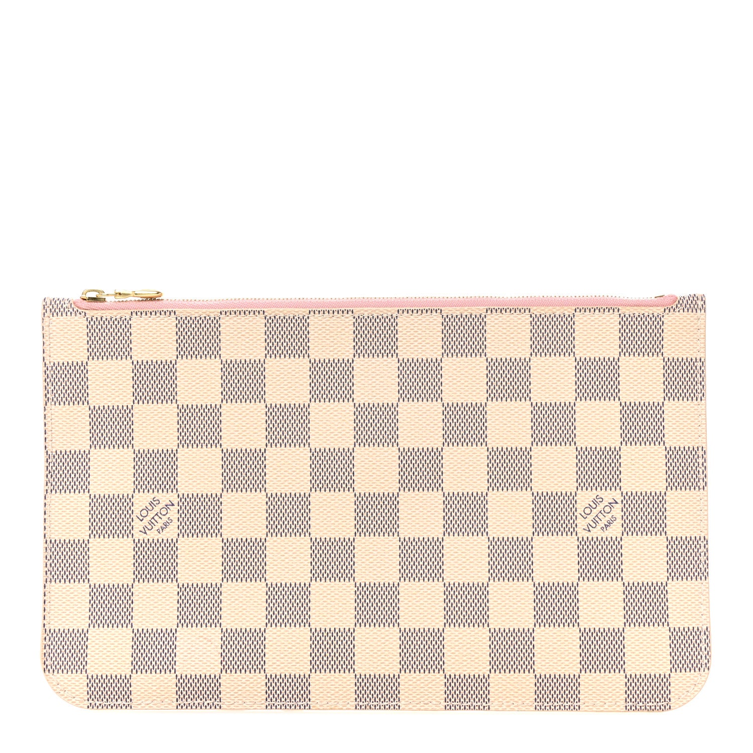Louis Vuitton Damier Azur Neverfull MM GM Pochette Rose Ballerine 1 of 9