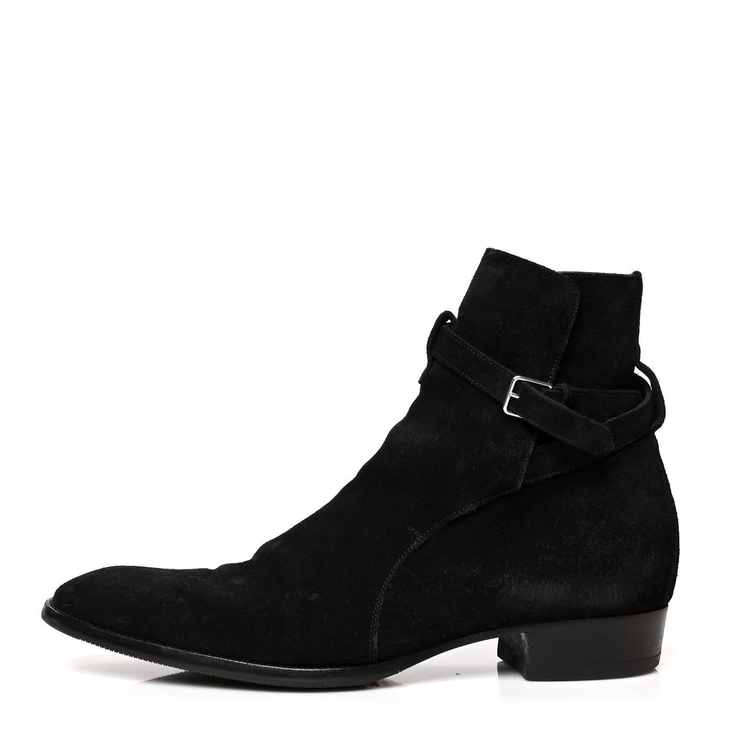 Saint Laurent Jodhpur Suede Mens Wyatt 30 Boots 46 Black 1 of 9