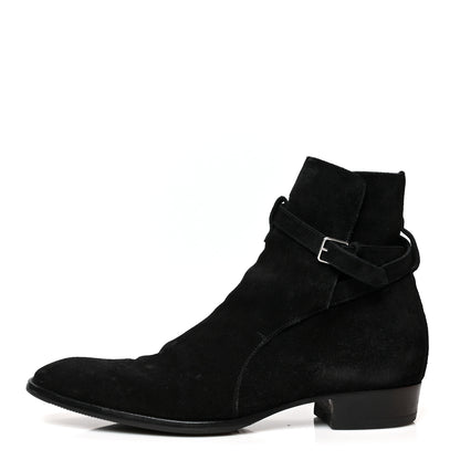 Saint Laurent Jodhpur Suede Mens Wyatt 30 Boots 46 Black 1 of 9