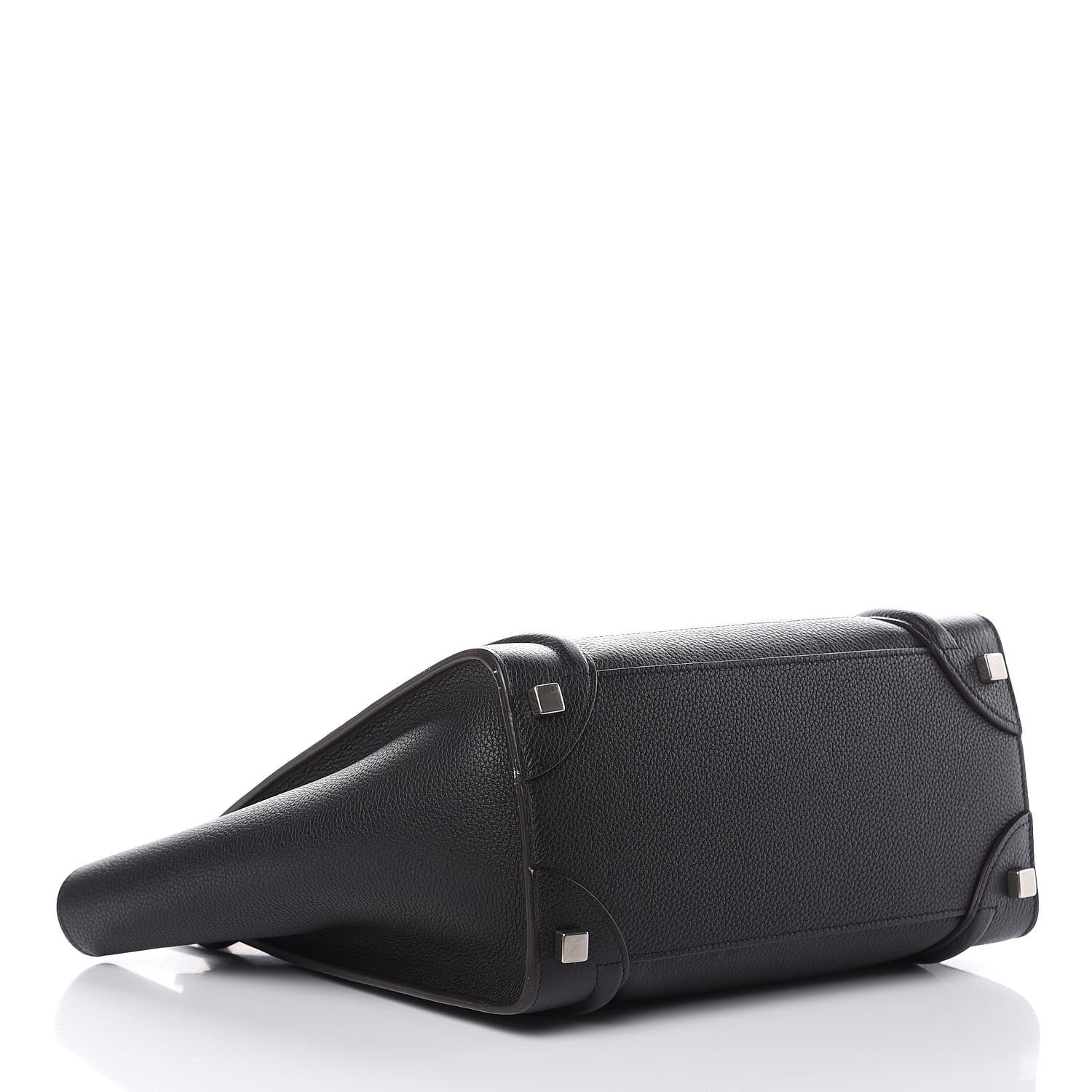 Celine Drummed Calfskin Micro Luggage Black 4 of 11