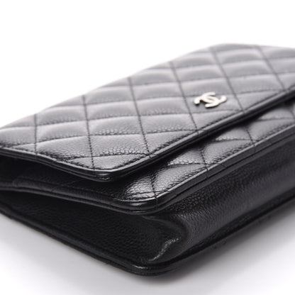 Chanel Caviar Quilted Wallet On Chain WOC Black 6 of 11