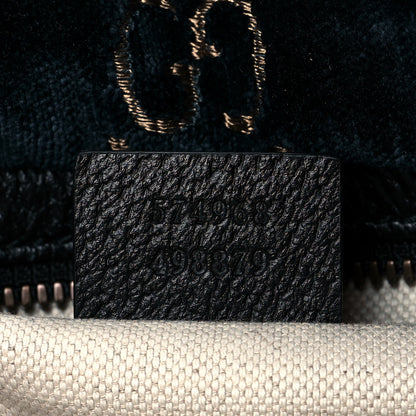 Gucci Velvet GG Monogram Web Belt Bag Blue Beige 7 of 11