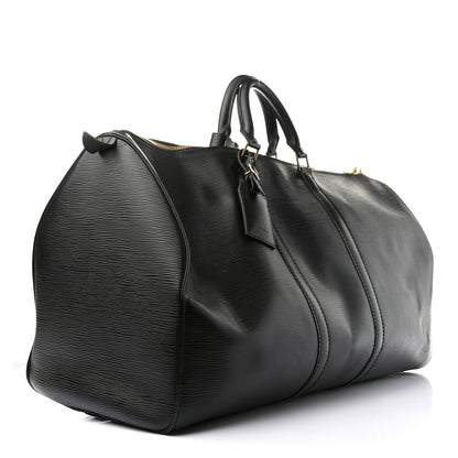 Louis Vuitton Epi Keepall 55 Black 3 of 10
