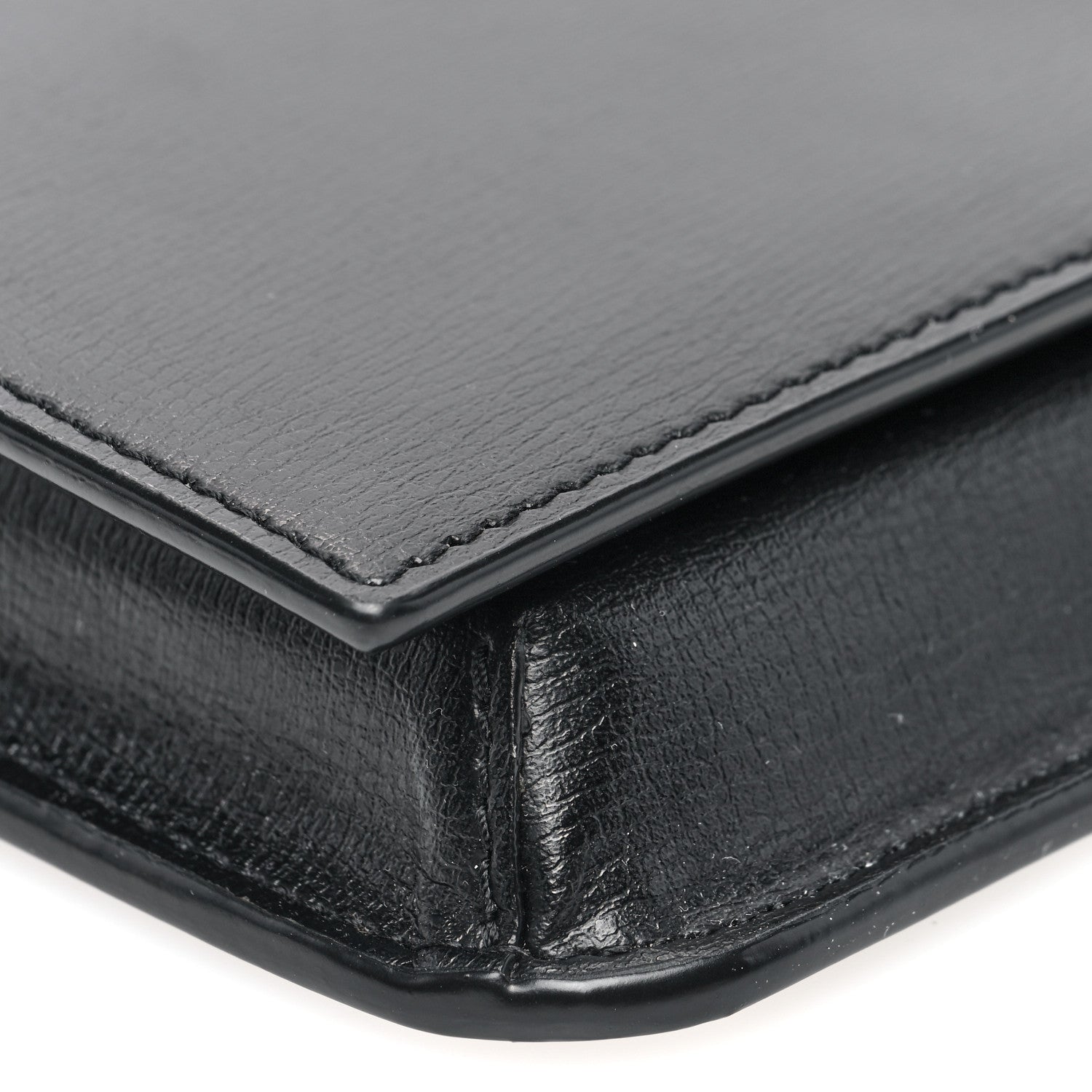 Saint Laurent Smooth Calfskin Monogram Phone Holder Crossbody Black 8 of 9