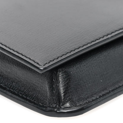 Saint Laurent Smooth Calfskin Monogram Phone Holder Crossbody Black 8 of 9