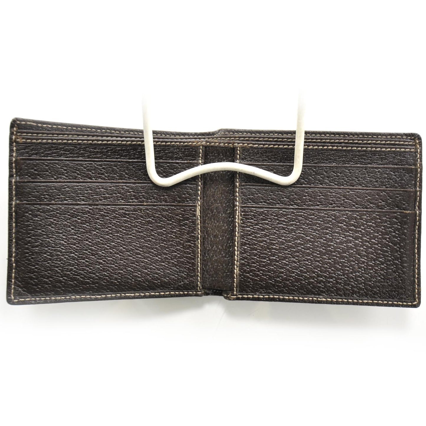 Mens Leather Bi-Fold Wallet Brown