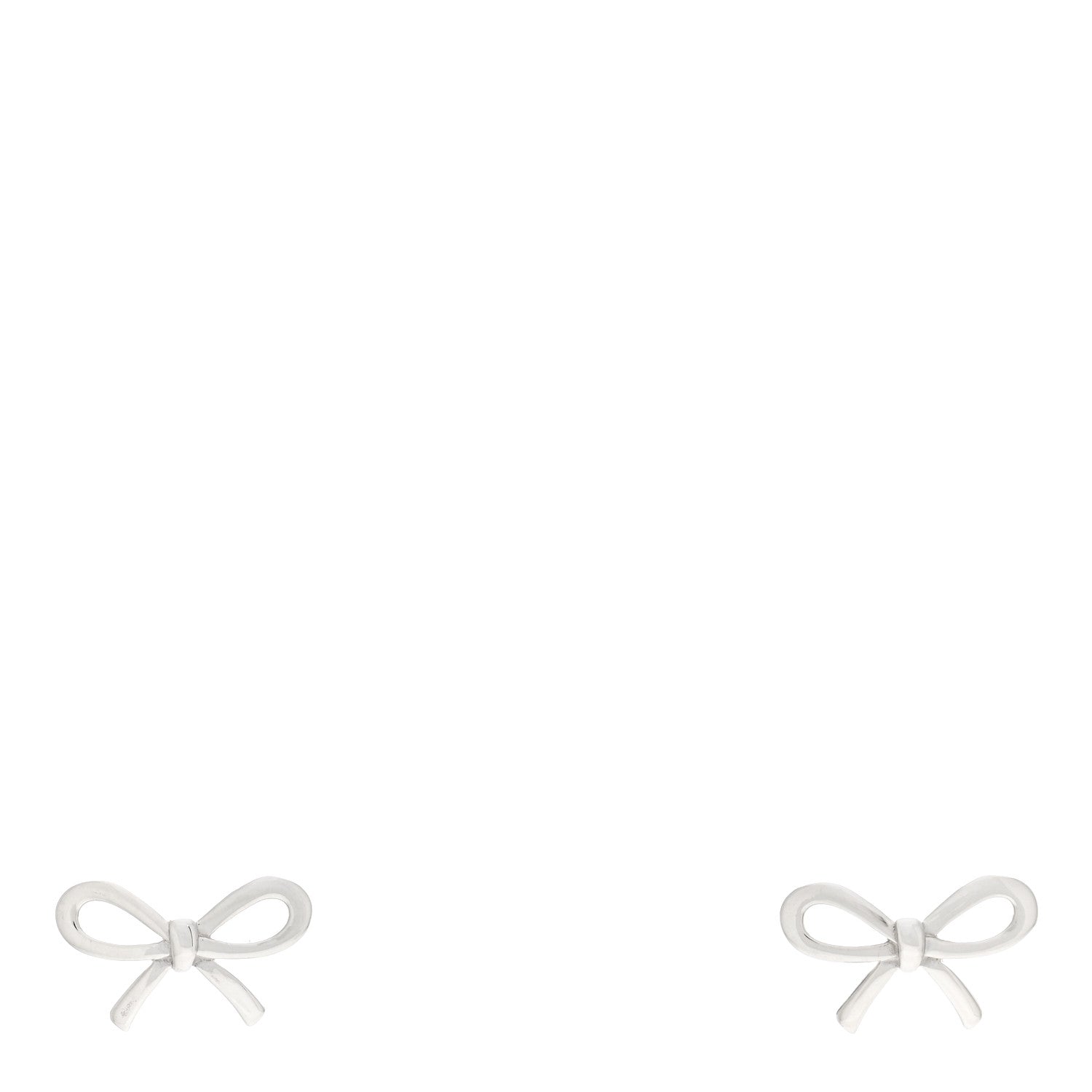 Tiffany Sterling Silver Bow Earrings 1 of 5
