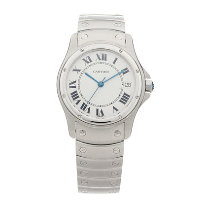 Cartier Stainless Steel 33mm Santos Ronde Automatic Watch 1 of 5
