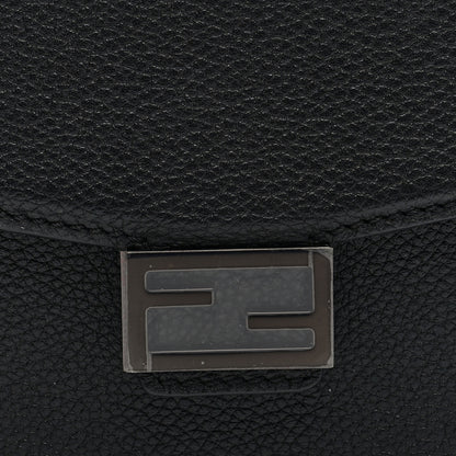 Fendi Vitello Cher Baguette Soft Trunk Phone Pouch Black 8 of 10