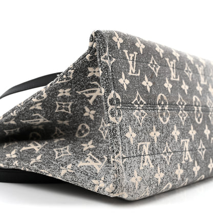 Louis Vuitton Monogram Jacquard Denim Onthego MM Black 8 of 13