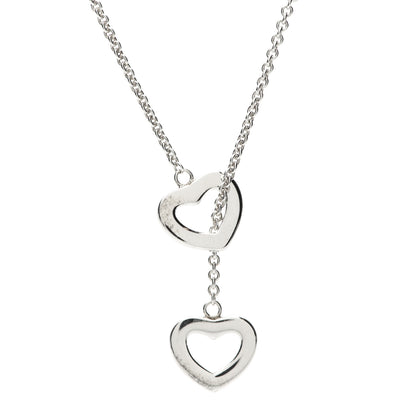 Tiffany Sterling Silver Heart Lariat Necklace 6 of 6