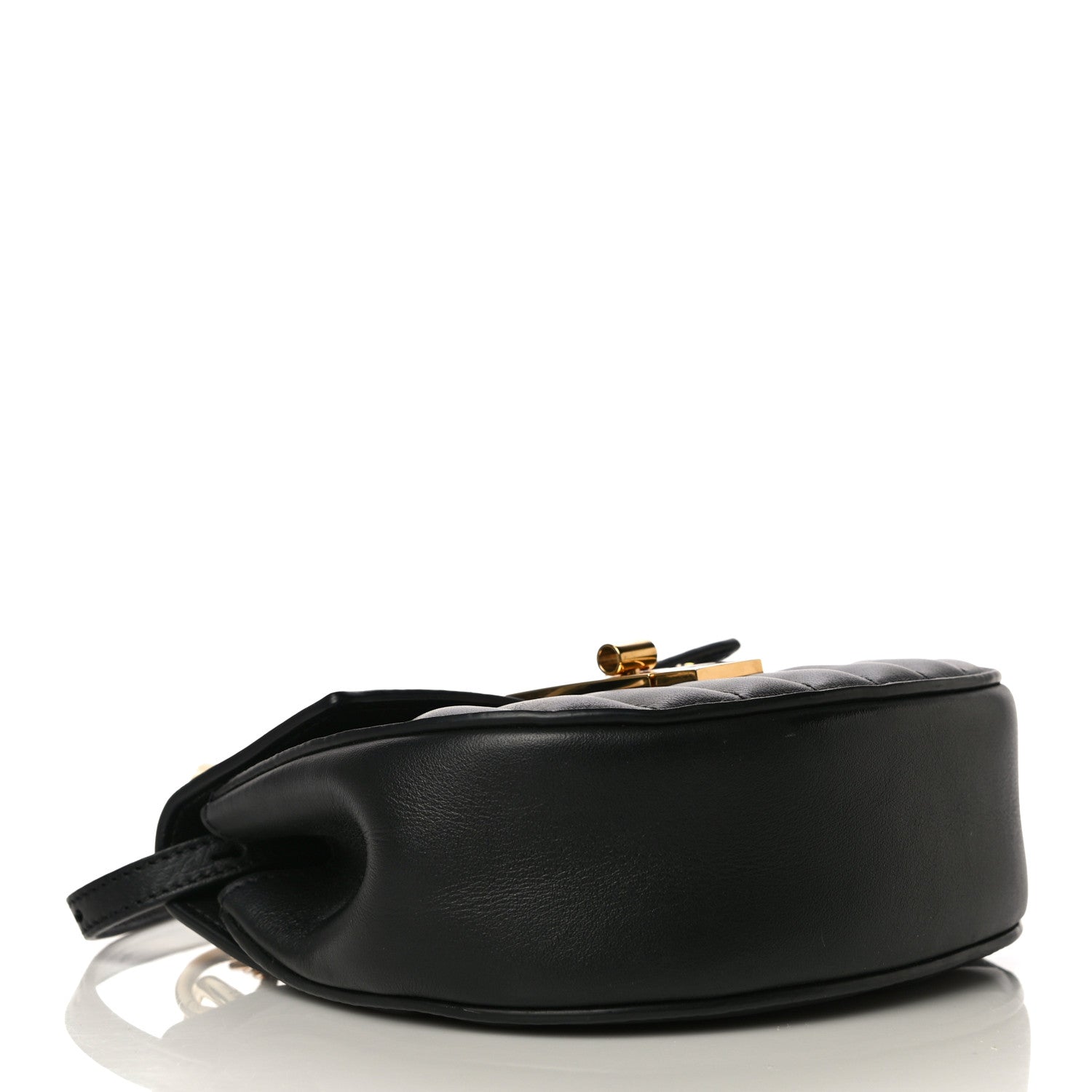 Chloe Calfskin Quilted Mini Drew Bijou Shoulder Bag Black 4 of 11