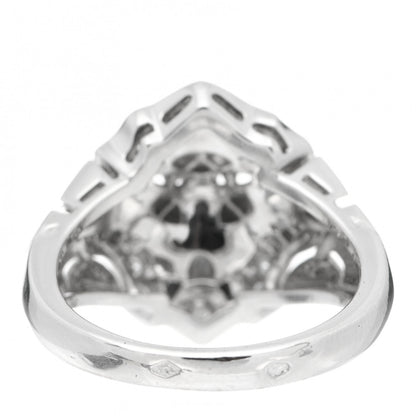 Chanel 18K White Gold Diamond Sous Le Signe Du Lion Ring 54 7 12 of 16