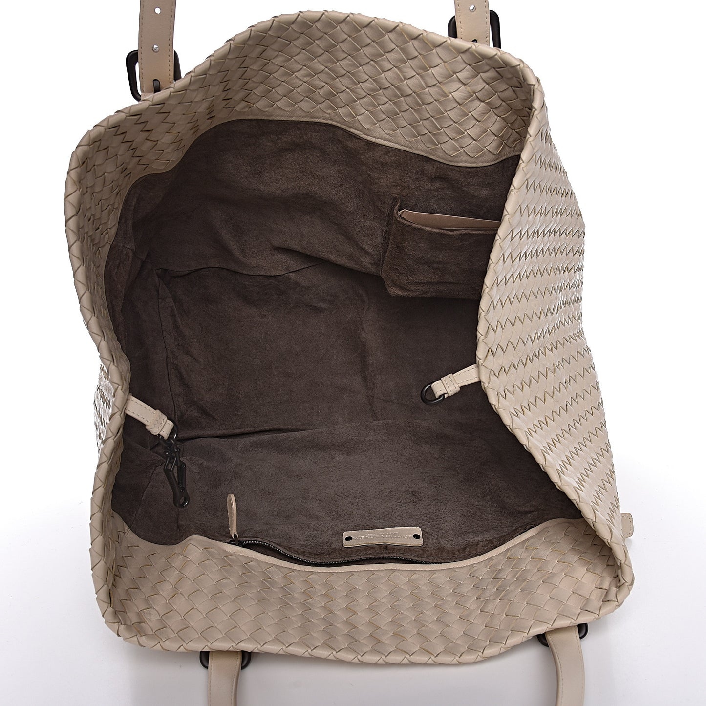 Nappa Intrecciato Large Cesta Tote White