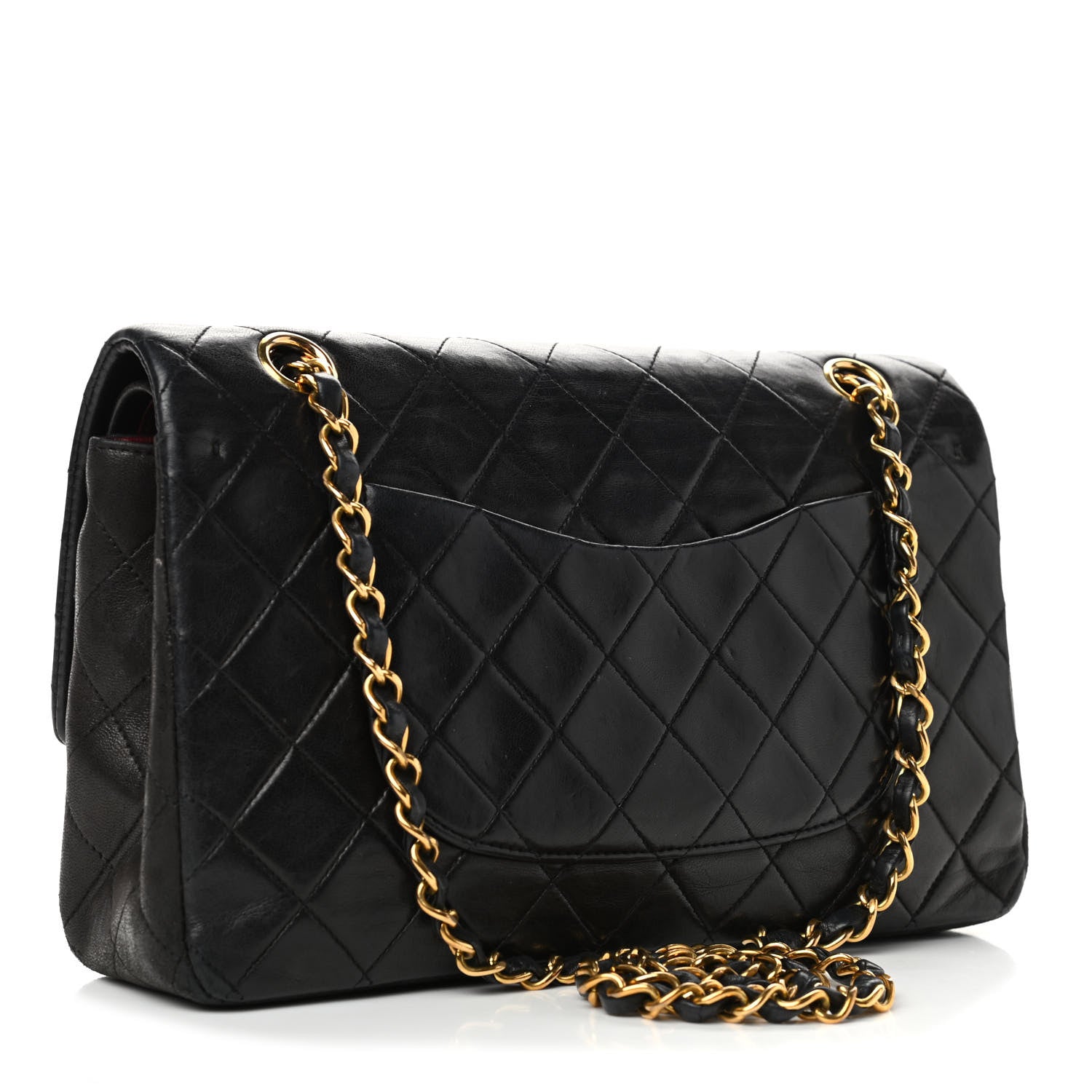 Chanel Lambskin Quilted Medium Double Flap Black 2 of 5