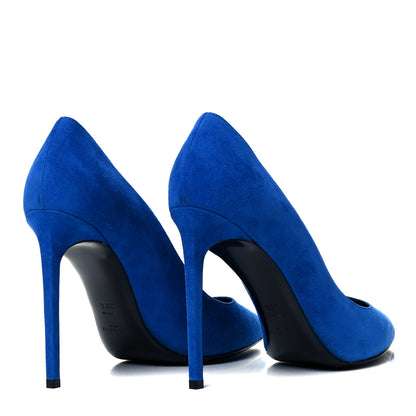 Saint Laurent Suede Classic Paris 105 Escarpin Pumps 39.5 Elettrico 4 of 8