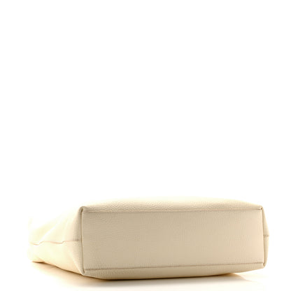 The Row Grained Calfskin Medium Portfolio Tote Ivory 4 of 12