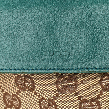 Gucci GG Monogram Web Double Pocket Belt Bag Turquoise 5 of 7