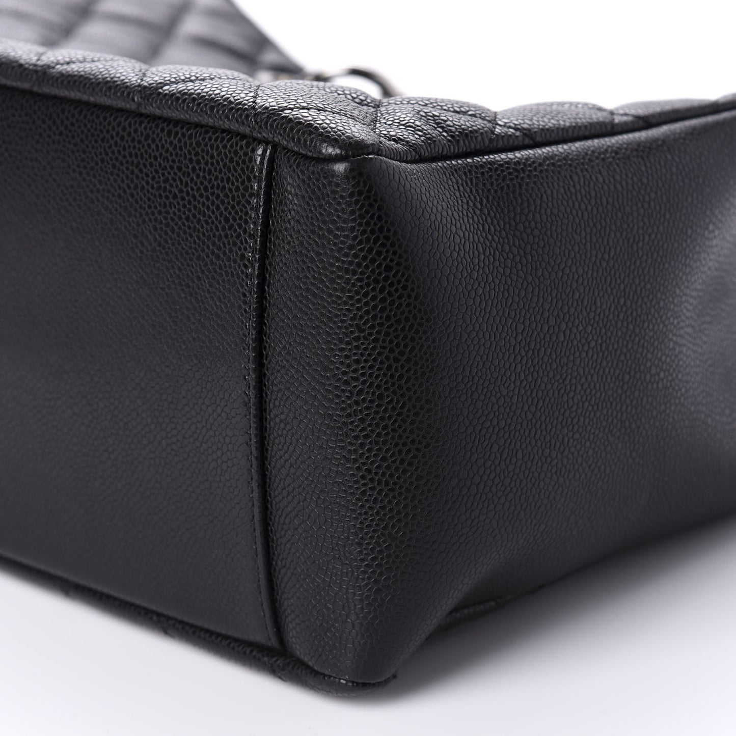 Caviar Quilted Grand Shopping Tote GST Black