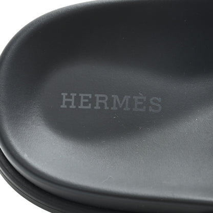 Hermes Calfskin Womens Chypre Sandals 39 Black 6 of 11