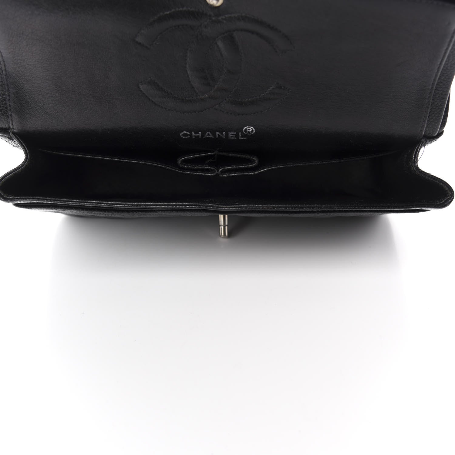 Chanel Caviar Quilted Medium Double Flap Black 5 of 12
