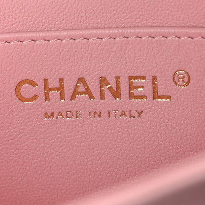 Chanel Lambskin Quilted Mini Rectangular Flap Pink 6 of 10