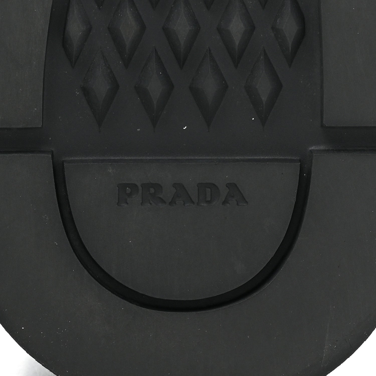 Prada Spazzolato Rois Re-Nylon Metal Triangle Logo Mens 40mm Combat Boots 9.5 Black 6 of 13