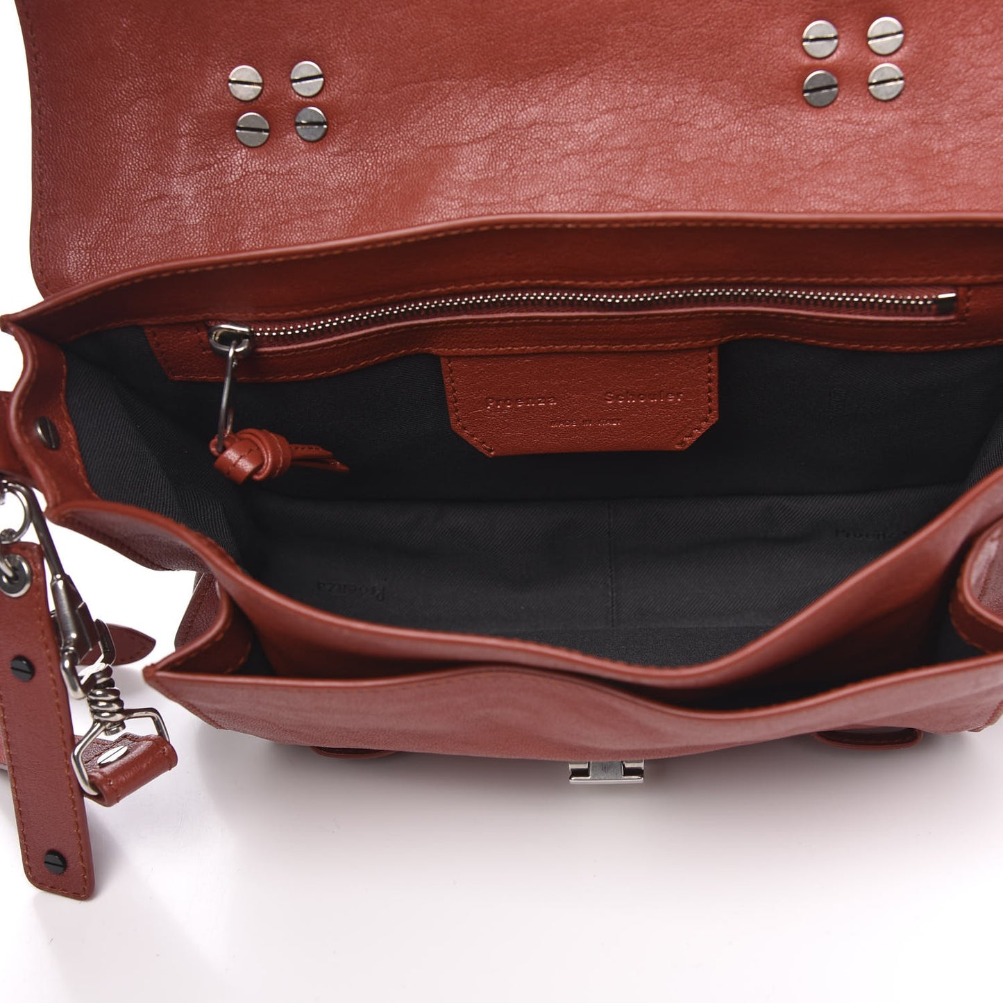 Lambskin Tiny PS1 Satchel Mandarin Red