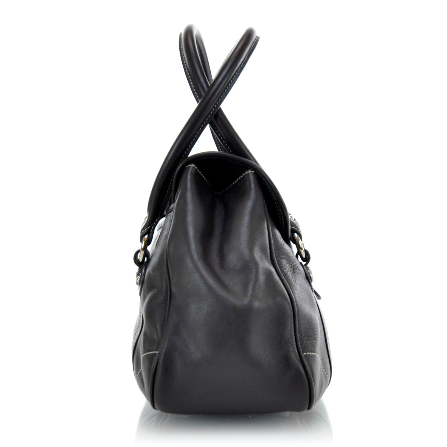 Christian Dior Leather Saint Germain Flap Bag Brown 7 of 10