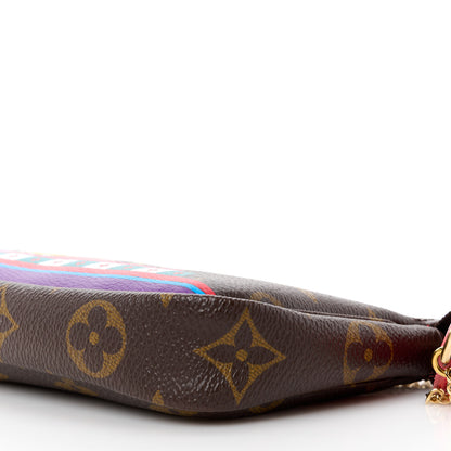 Louis Vuitton LOUIS VUITTON Monogram 2020 Christmas Animation Bumper Cars Mini Pochette Accessories Coquelicot 10 of 10