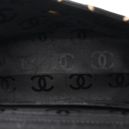 Chanel Calfskin Wild Stitch Surpique Jumbo Kelly Flap Bag Black 5 of 14