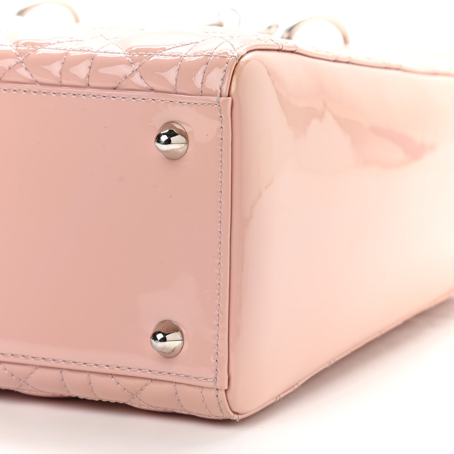 Patent Cannage Large Lady Dior Pink