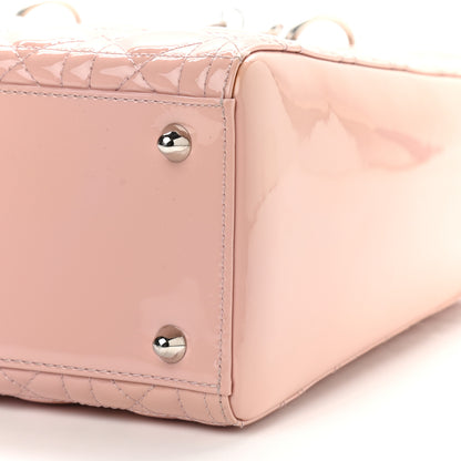 Christian Dior Patent Cannage Large Lady Dior Pink 9 of 9