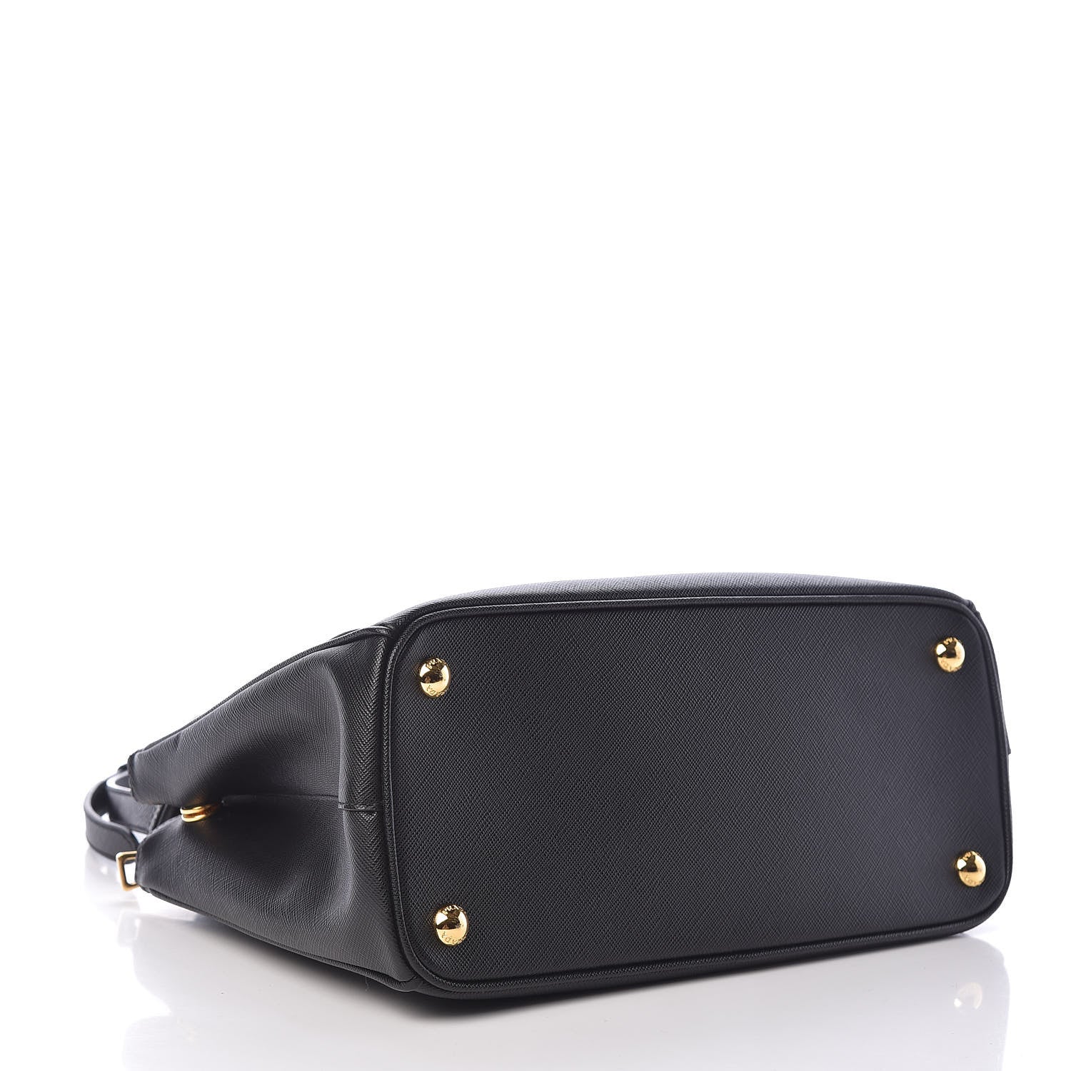 Prada Saffiano Small Galleria Double Zip Tote Black 4 of 12