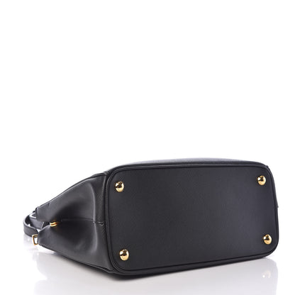 Prada Saffiano Small Galleria Double Zip Tote Black 4 of 12